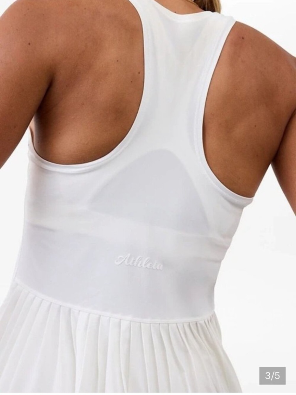 Athleta Match Point Pleated Dress - Picture 3 of 7
